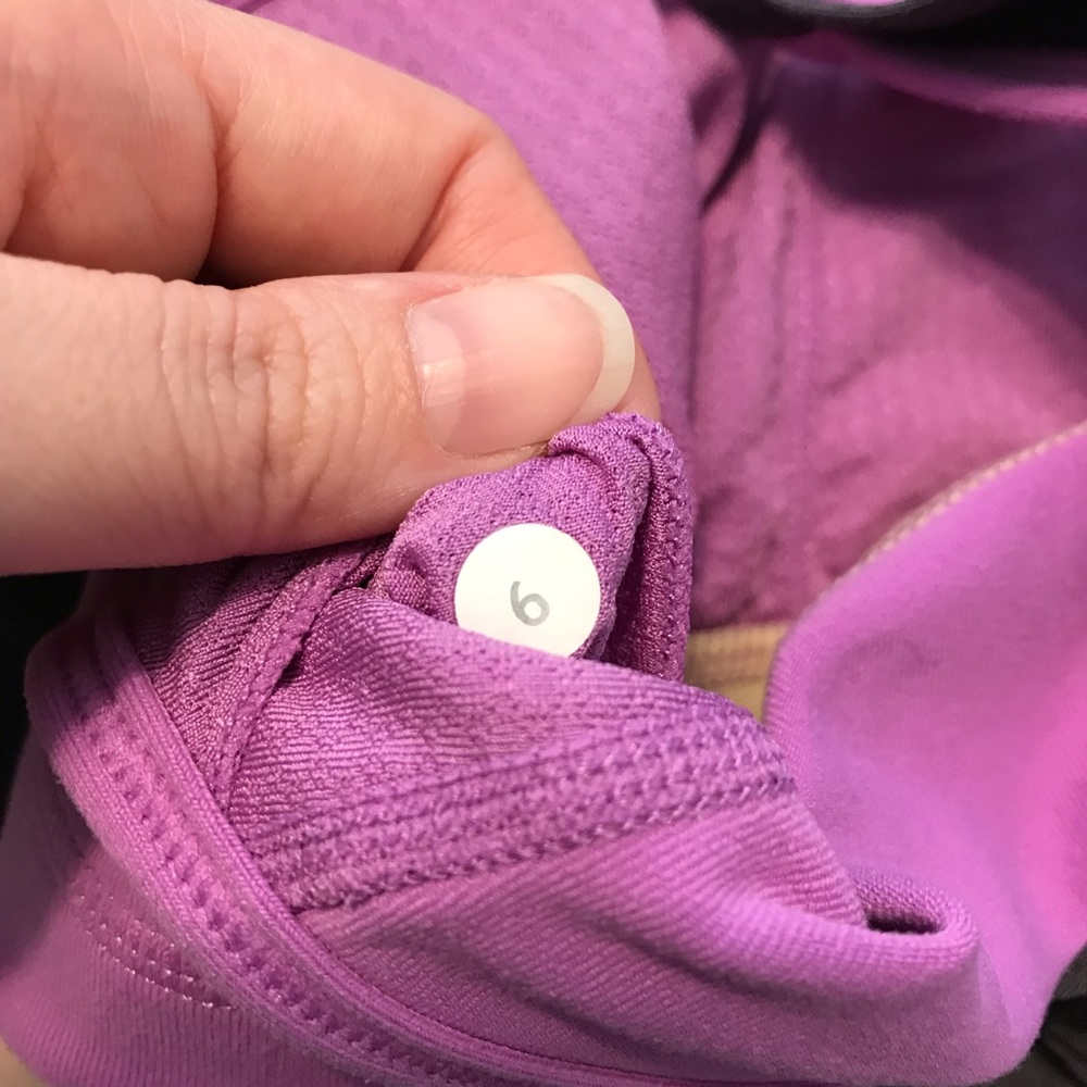 Lululemon No Limits Tank - Grey and Purple - Size 6 - Picture 5 of 5